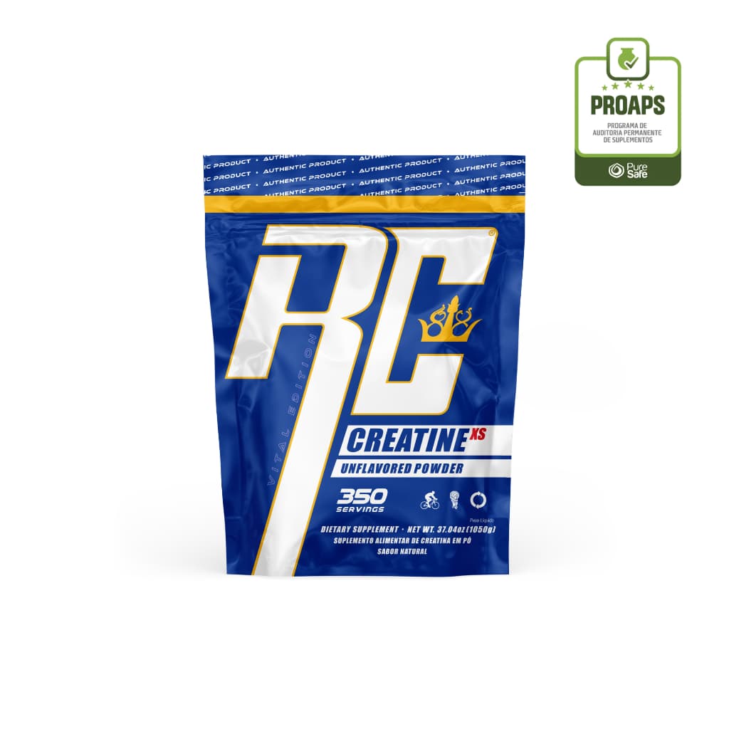 Creatina XS Refil Ronnie Coleman 1050g 350 Doses Creatina Monohidratada em Pó Sem Sabor Alta Pureza