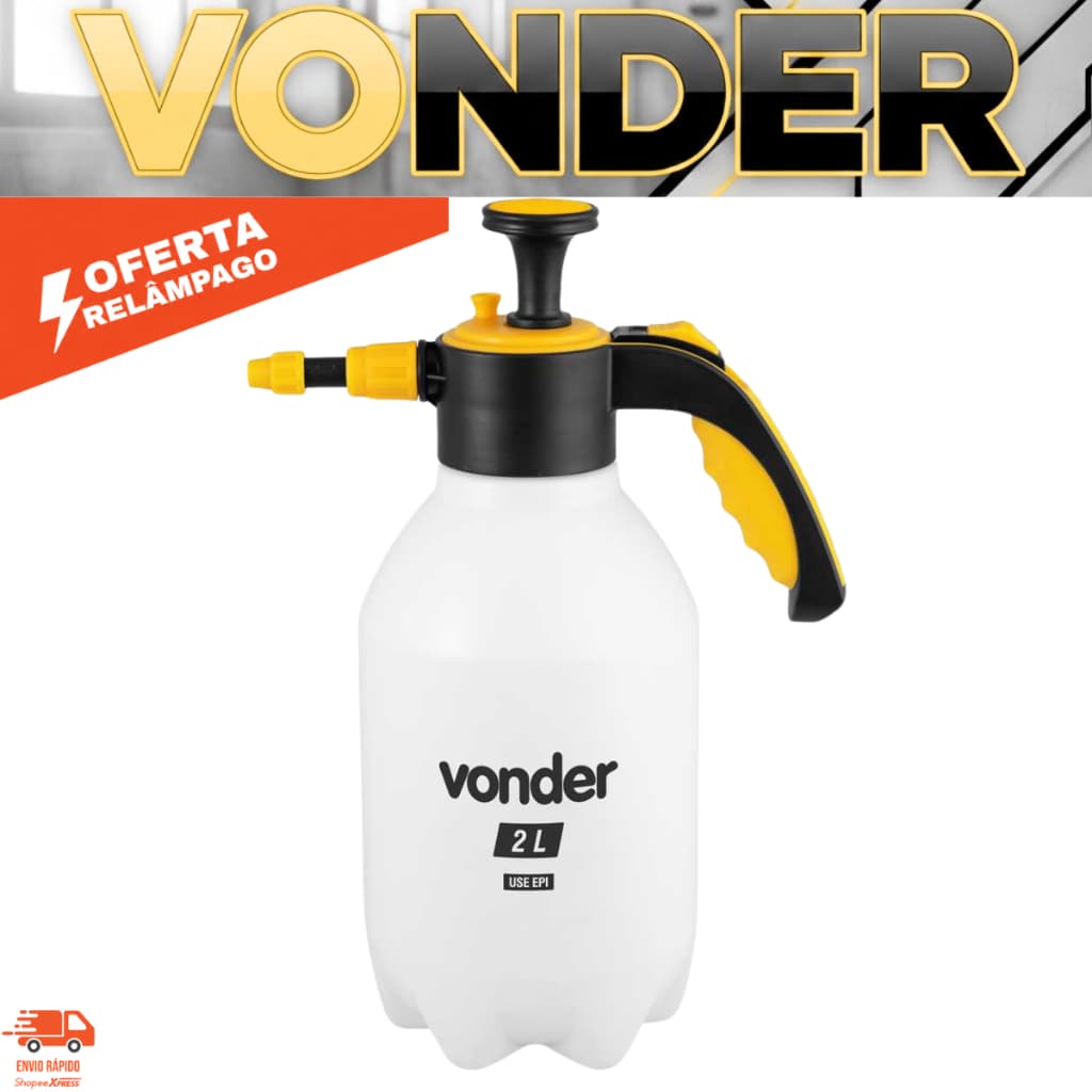 Pulverizador Compressão Prévia 2 litros Vonder Uso Geral