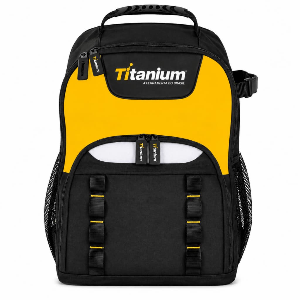 Mochila para Ferramentas 25kg Tool Bag Tecido Balístico Titanium Platina