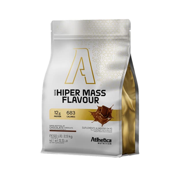 100% Hiper Mass Flavour Hipercalórico  Atlhetica Nutrition 2,5 Kg