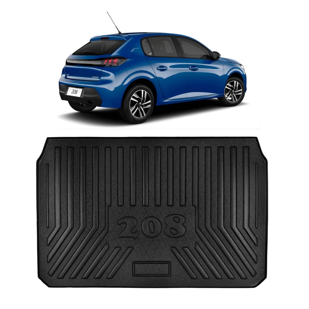 Protetor de Porta Malas para Peugeot 208, 2020 21 22 23 24 25 2026 Tapete Bandeja