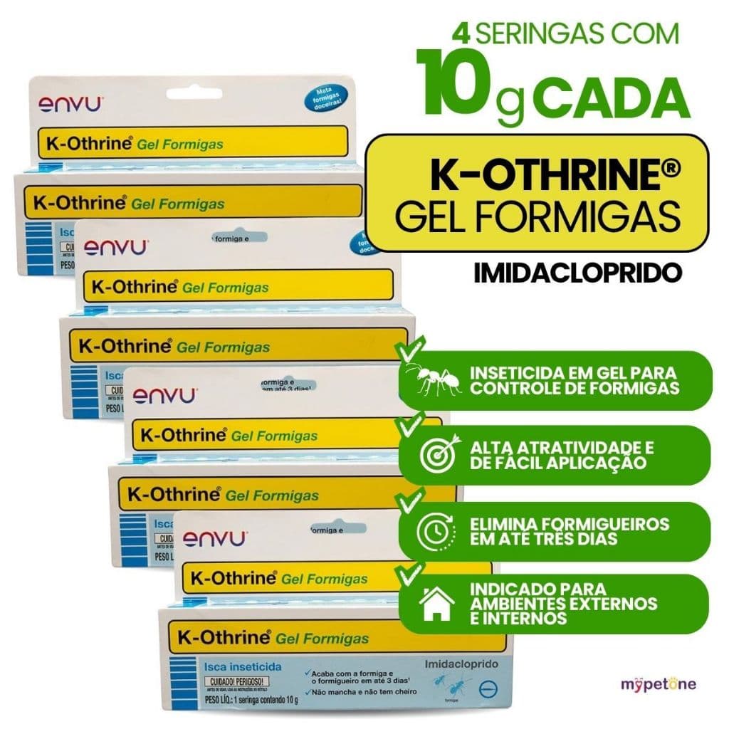 Kit 4 K-Othrine Gel para Formigas Bayer - 10 g