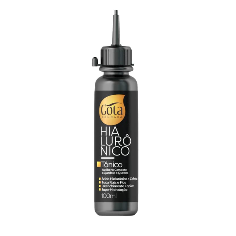 Tônico Hialurônico Gota Dourada 100ml: Restaura e fortalece