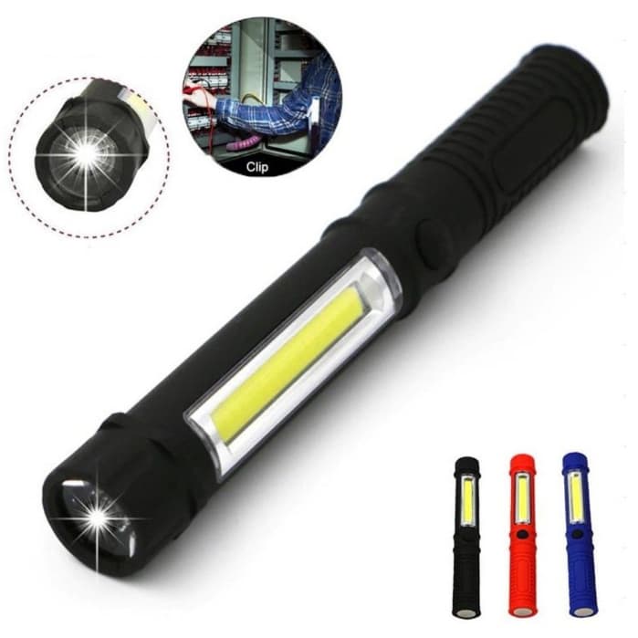 lanterna Magnética Emborrachada Portátil com LED de emergência 5w Multifuncional Mecânico Automotivo