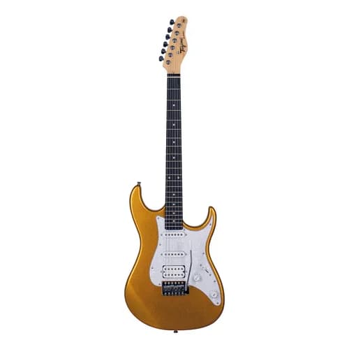 Guitarra Strato Tagima Tg520 Metallic Gold Yellow Escala Escura series tws