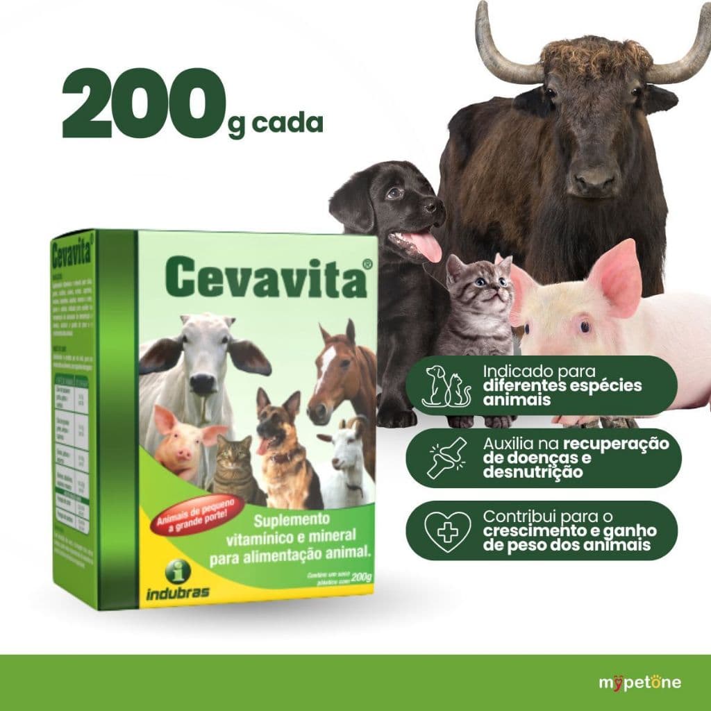 Cevavita Indubras 200g Suplemento Vitamínico e Mineral