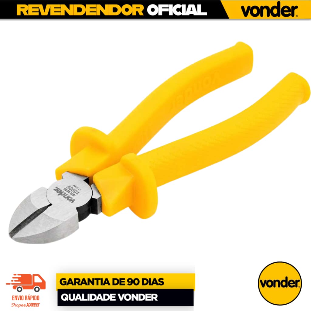 Alicate Corte Diagonal 6" Com isolação Até 1.000 V VONDER ENVIO IMEDIATO OFERTA