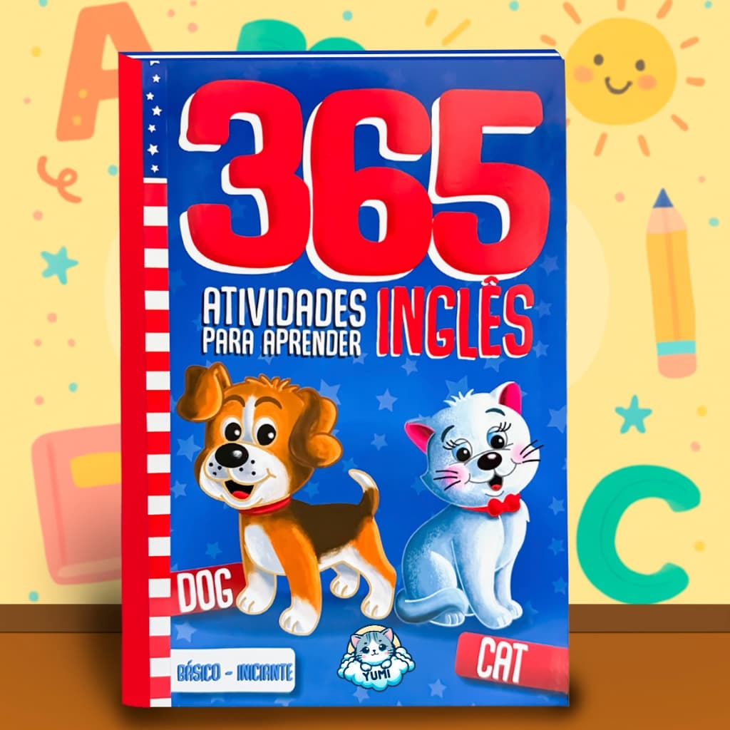 Livro Infantil 365 Atividades Para Aprender Inglês - Iniciante