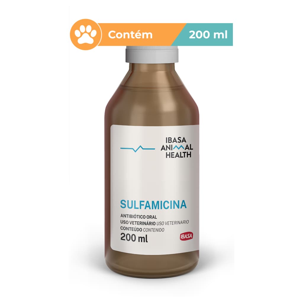 Sulfamicina Oral Ibasa Aves Bovinos Suinos 200ml