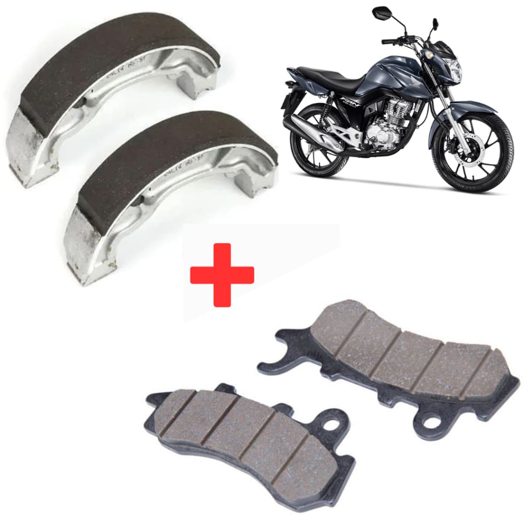 PASTILHA DE FREIO DIANTEIRO CG 160 + LONA DE FREIO TITAN FAN CARGO 160 / 2018 - 2024