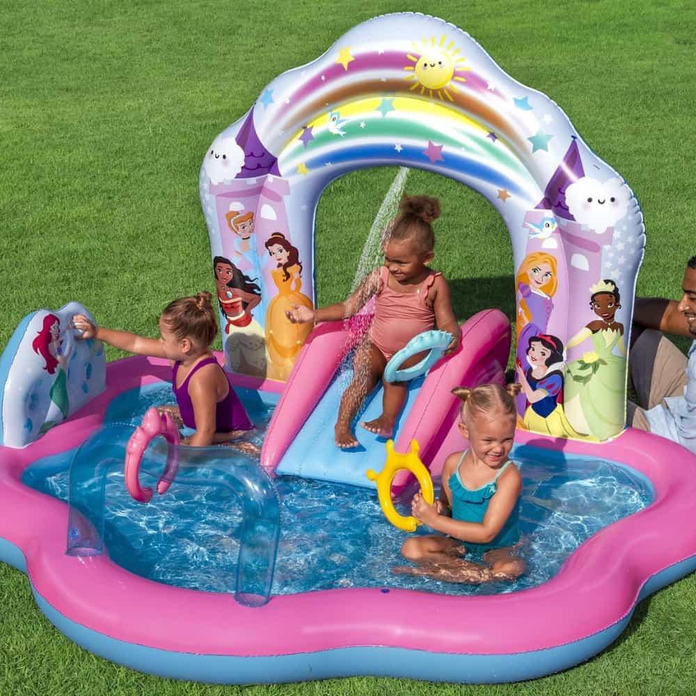 Piscina Playground Inflável Infantil 160L Princesas da Disney 2,21m X 1,93m X 1,40m Bestway