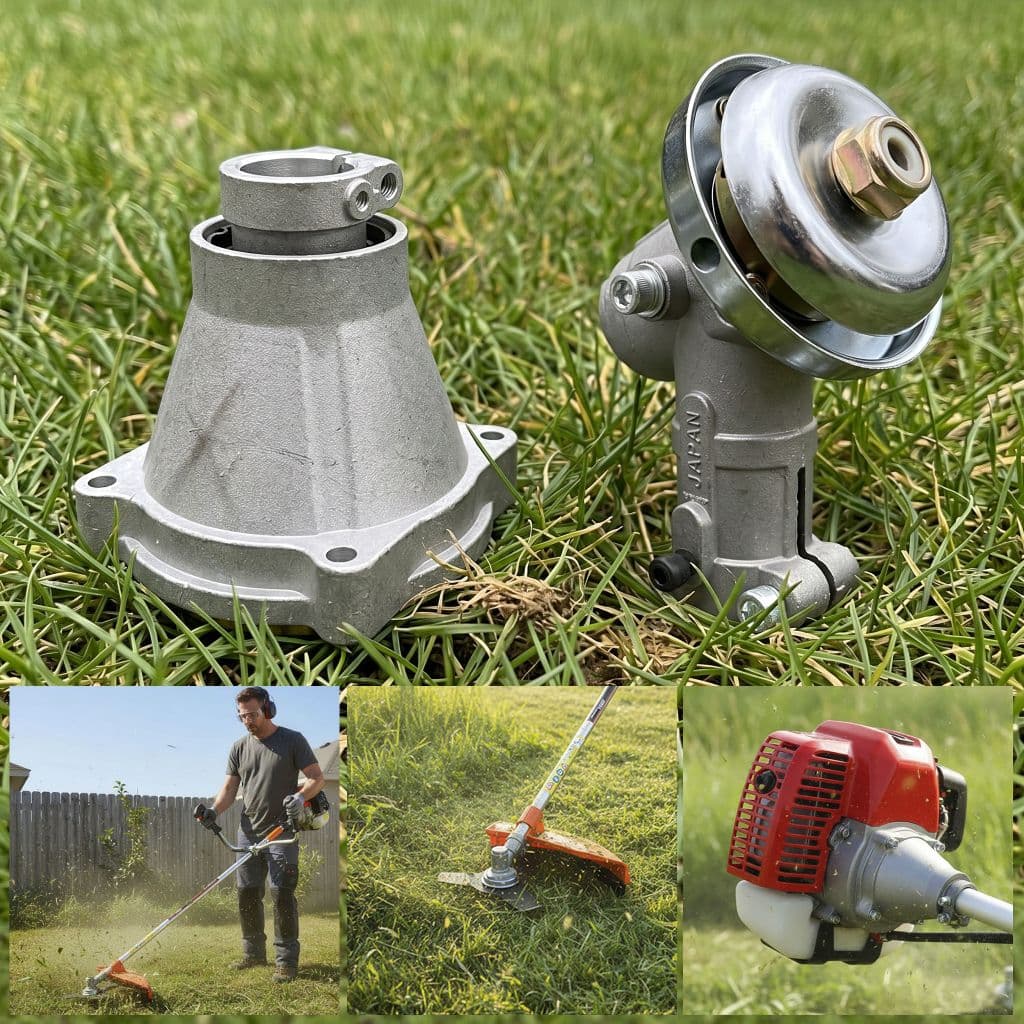 Tambor embreagem + Ponteira transmissão completa para roçadeiras 26mm e 28mm 9 estrias