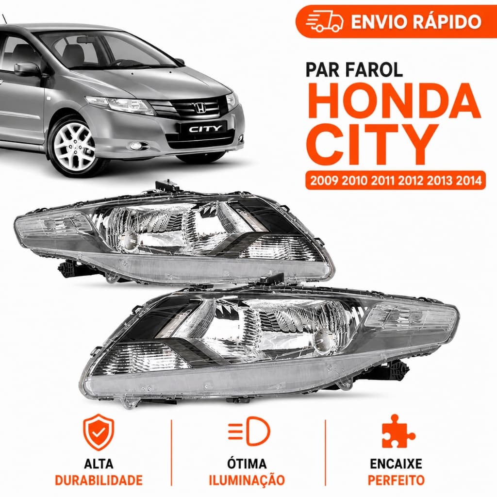 Par Farol Honda City 2009 2010 2011 2012 2013 2014