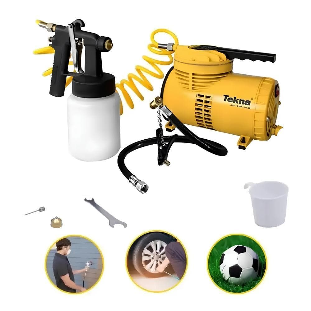 Compressor Ar Direto Com Kit Cd12151bk Bivolt Tekna