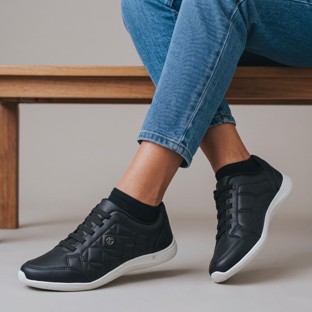 Tenis Kolosh Feminino Casual Ortopedico Conforto Macio Original
