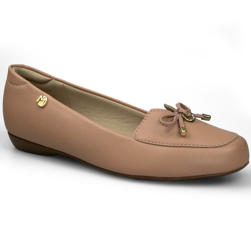 Sapatilha Feminina Ortopédica Mocassim Modare Original Bico Redondo Napa Confortável Macia