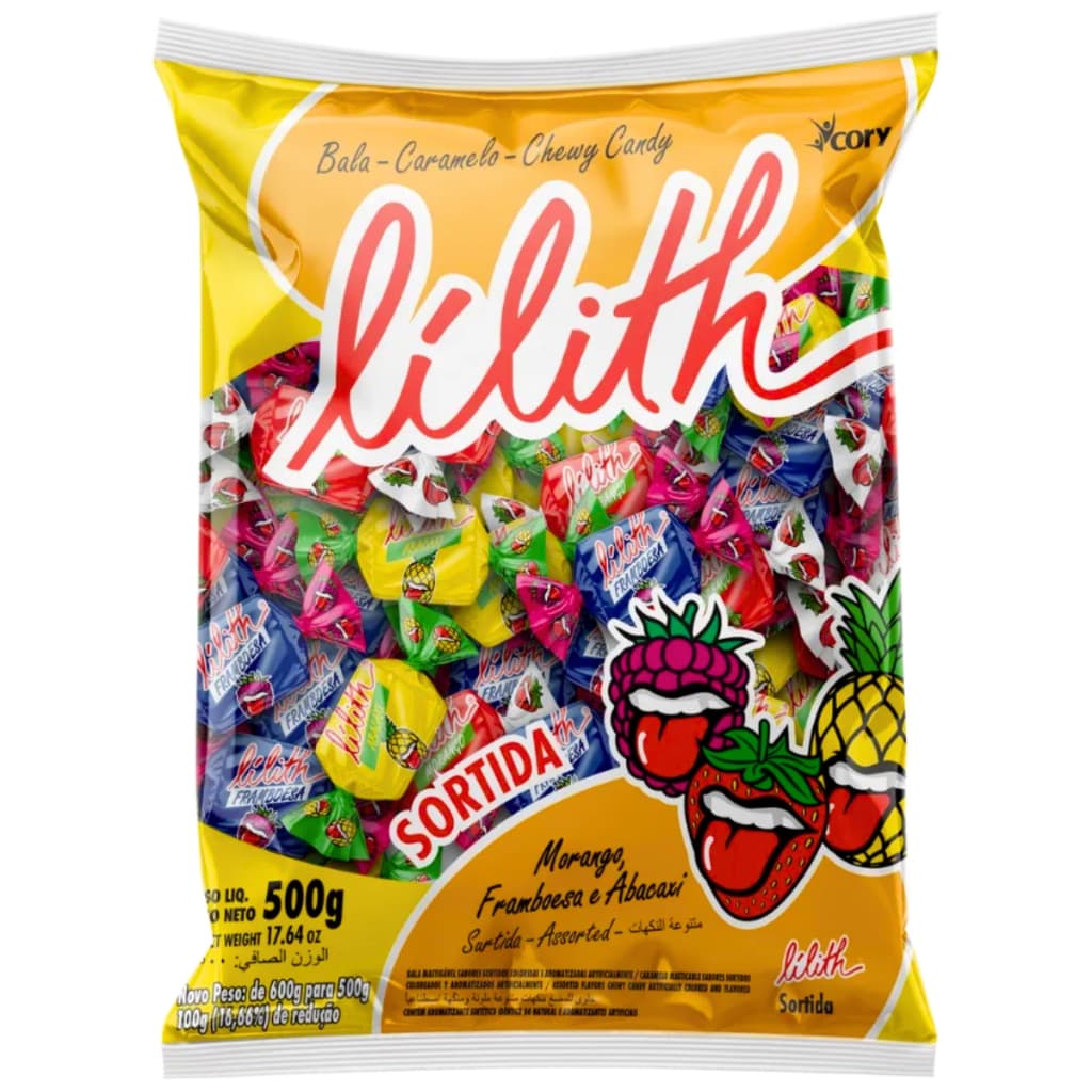 Balas Mastigáveis Lilith Sortida 500g Cory