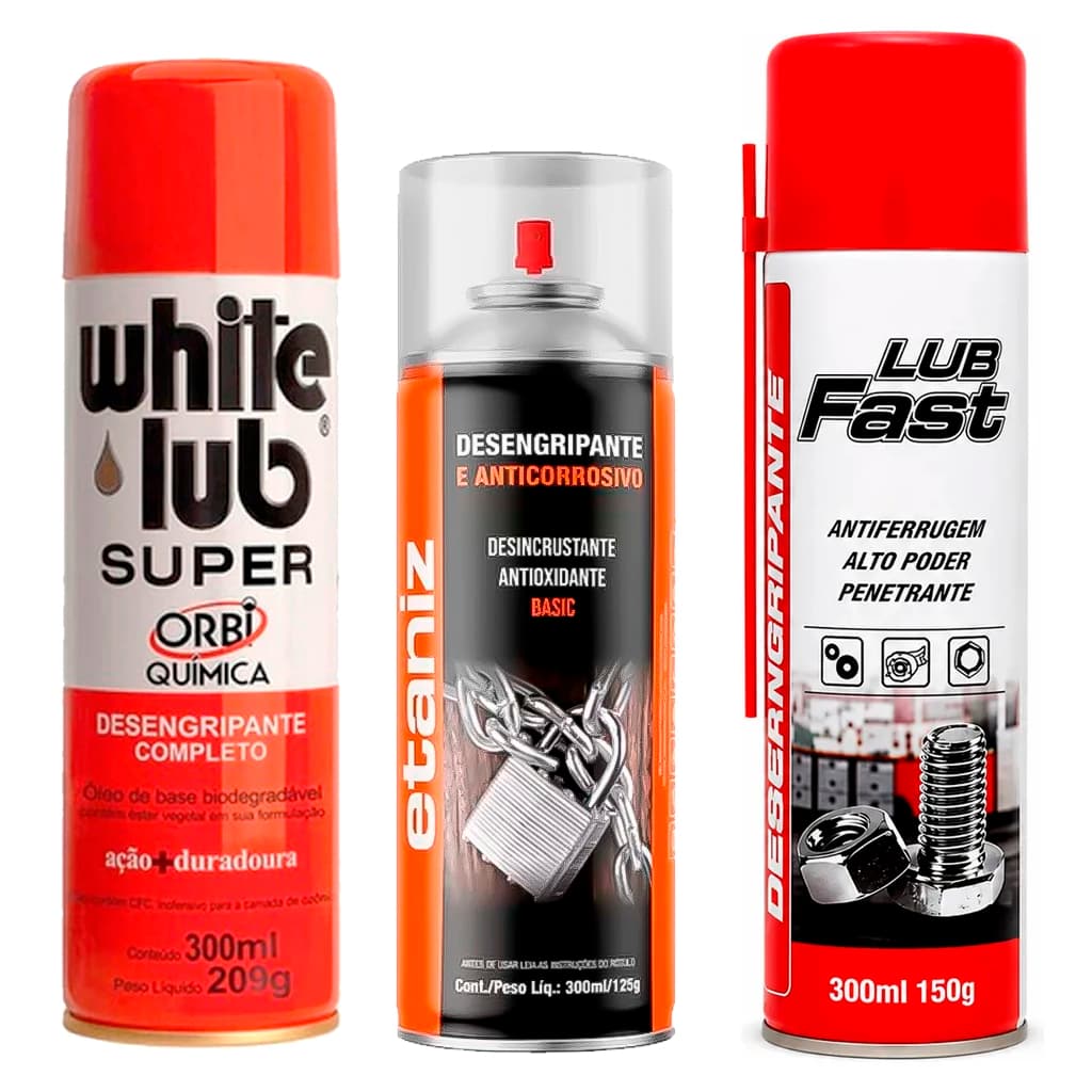 Lubrificante Desengripante Spray Anticorrosivo Super Lubrificação Várias Marcas Modelos A Escolha
