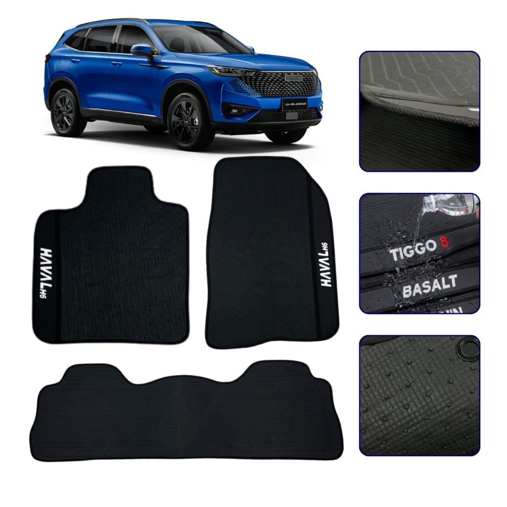 Jogo de Tapete Emborrachado Compatível com Haval H6 2023 2024 2025 2026 Kit Automotivo