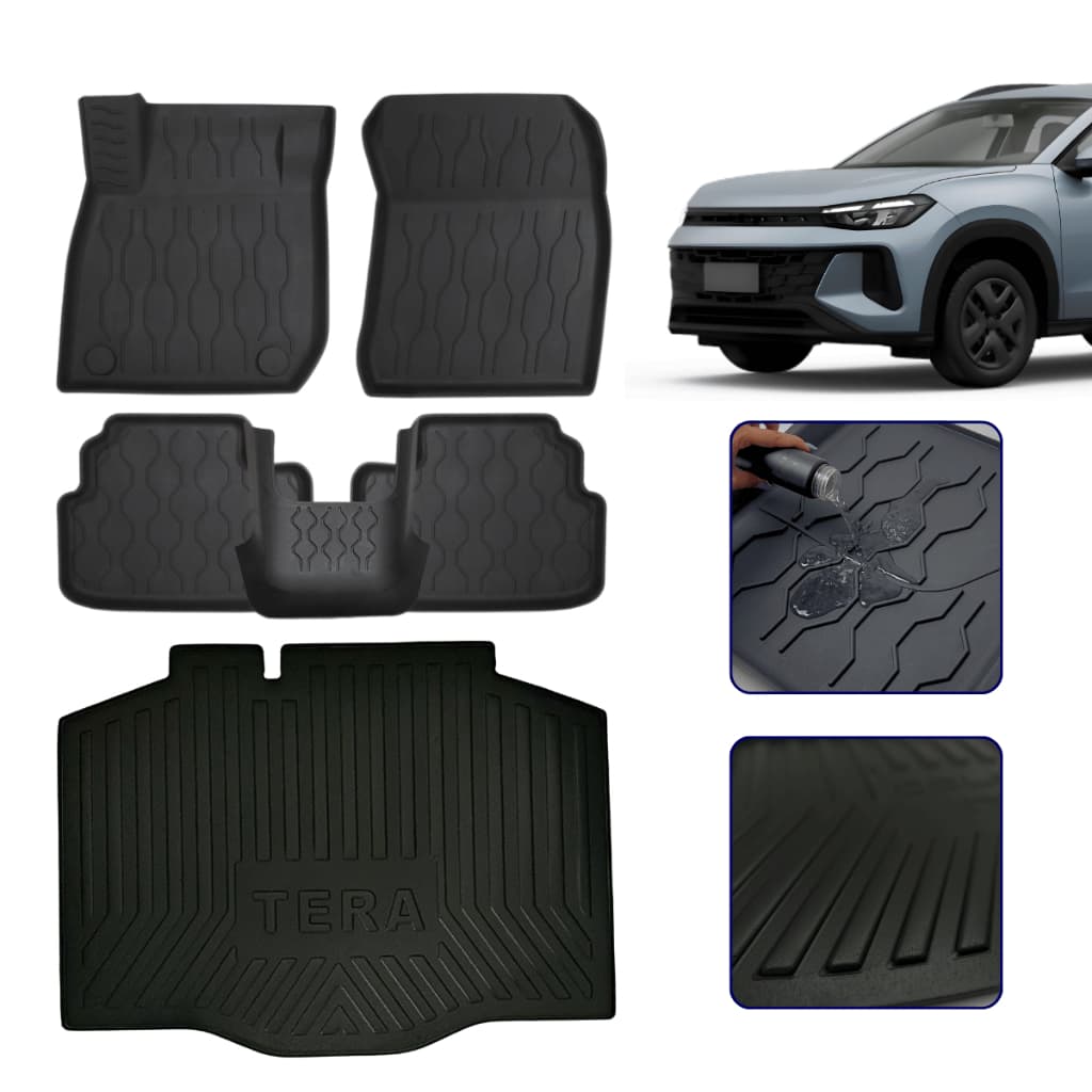 Kit Tapete Bandeja 3D + Protetor de Porta Malas para Tera Todos os Anos - Premium