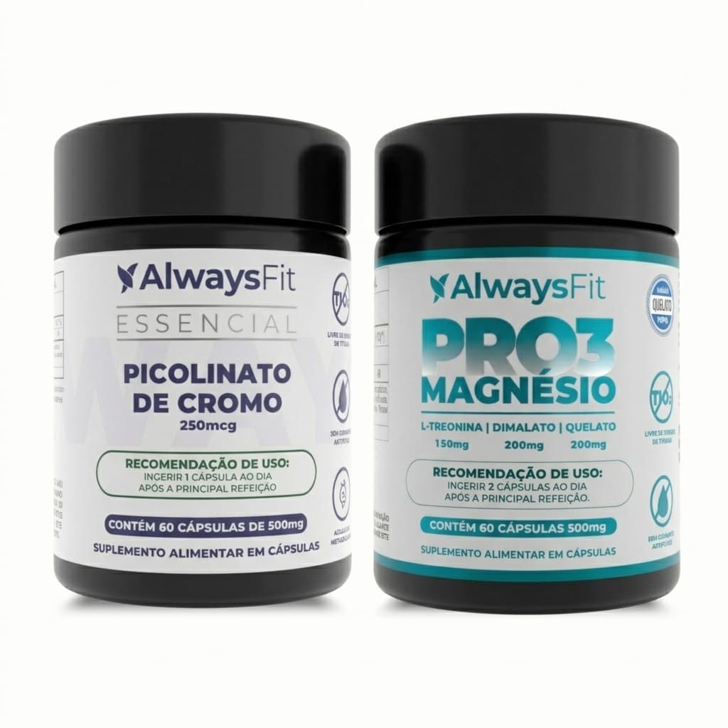 Kit Pro3Magnésio + Picolinato de Cromo