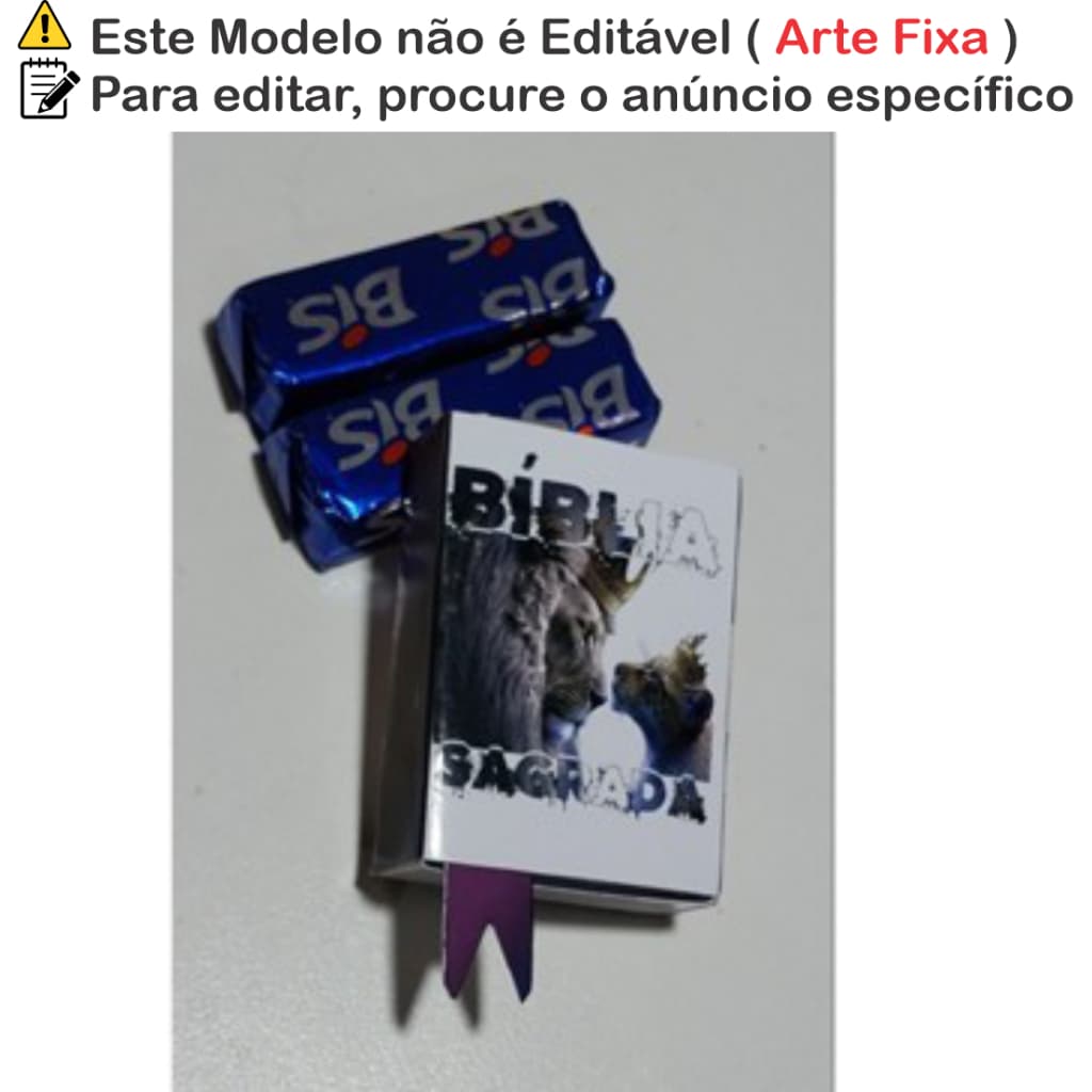 Lembrança Igreja para Jovens Cristãos - Caixinhas com Design Bíblico - Mini Bíblia - Leão coroado - cod. Lc 01