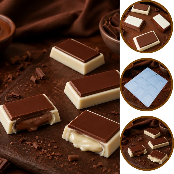 1~10 FORMA SIMPLES TABLETE EVELIN 38 (D8) EM ACETATO BWB PARA BOMBOM E DOCES (CHOCO)