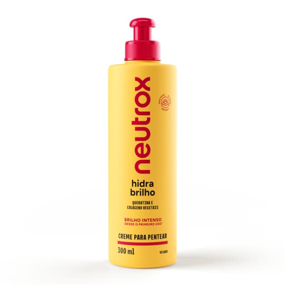 Creme Para Pentear Neutrox Hidra Brilho Com 300ml