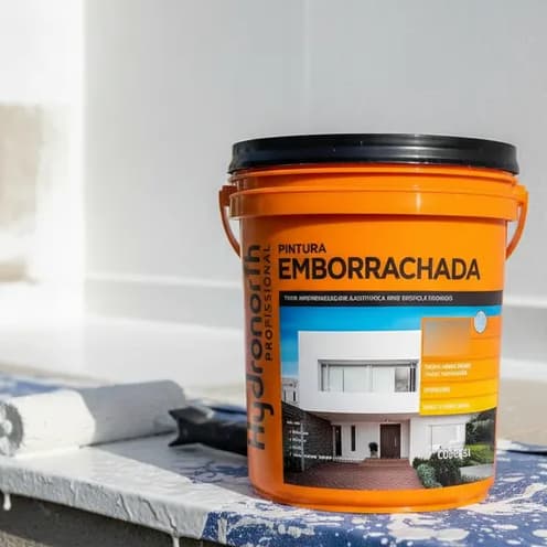 Tinta Emborrachada 18KG Impermeabilizante Contra Mofos e Infiltrações - Hydronorth