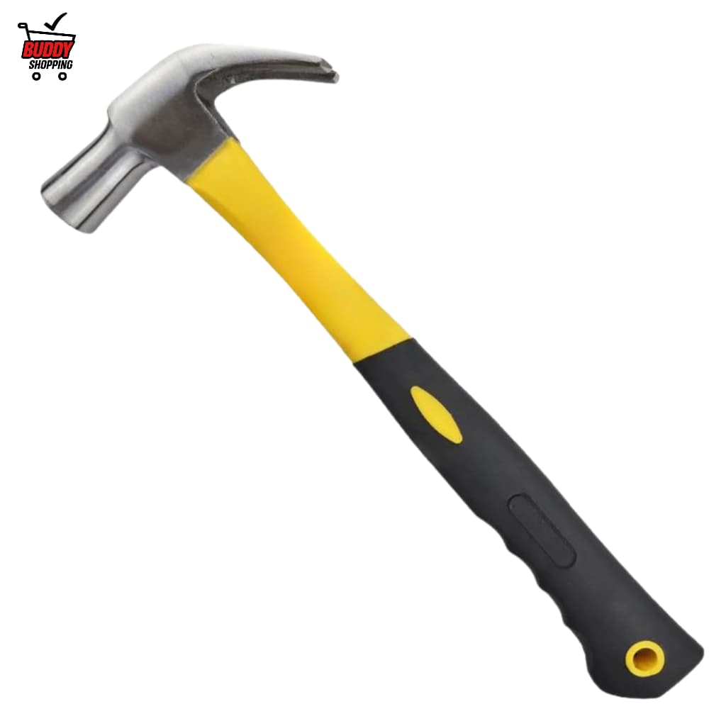 Martelo Unha Reta Profissional Cabo De Fibra Antiderrapante TPR Aço Forjado 23mm 27mm Resistente