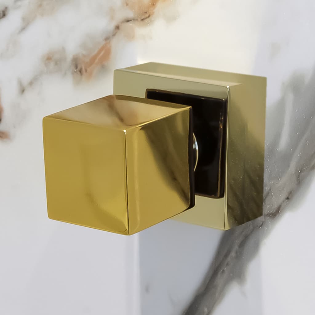 Acabamento Registro Geral 50 mm Base Deca Padrão 16 Estrias Pressão 1'1/2 ou 1'1/4 Metal Dourado