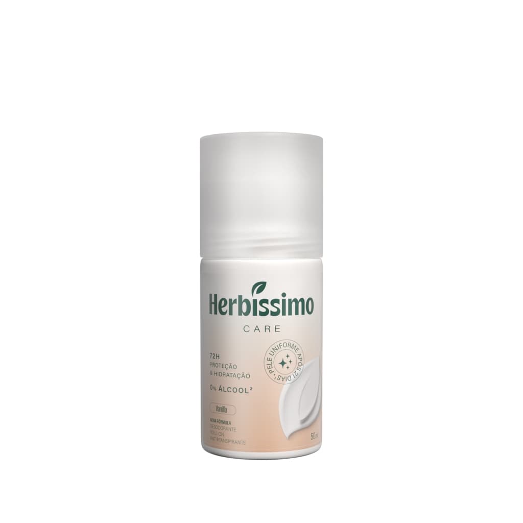 Desodorante Roll-On Antitranspirante Herbíssimo Care Vanilla 50ml