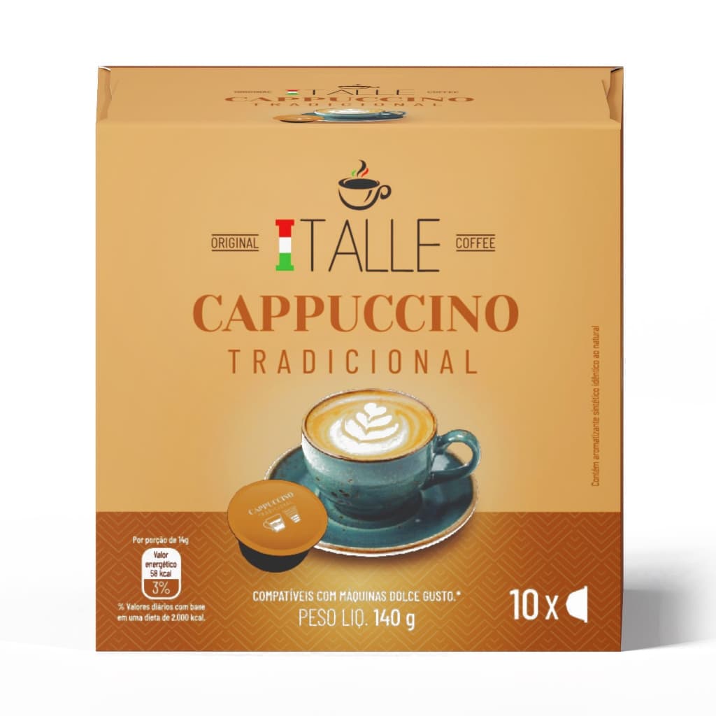 Cápsula Dolce Gusto Cappuccino Café Italle 10 Und