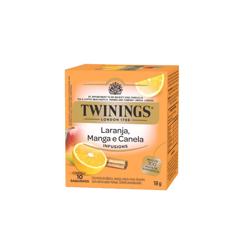 Chá Twinings Laranja, Manga e Canela 15g Caixa com 10 Sachês