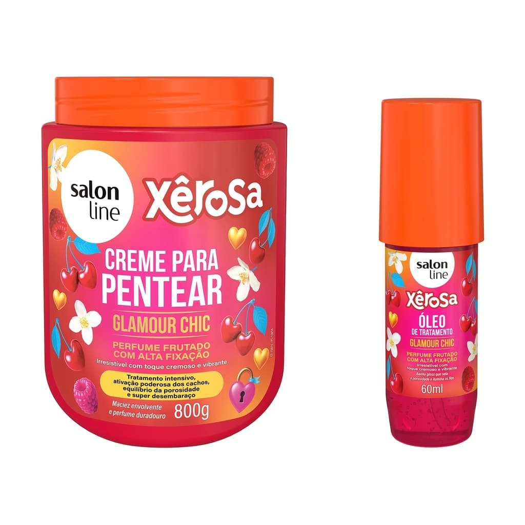 Kit Creme para Pentear + Óleo de Tratamento Xêrosa Glamour Chic