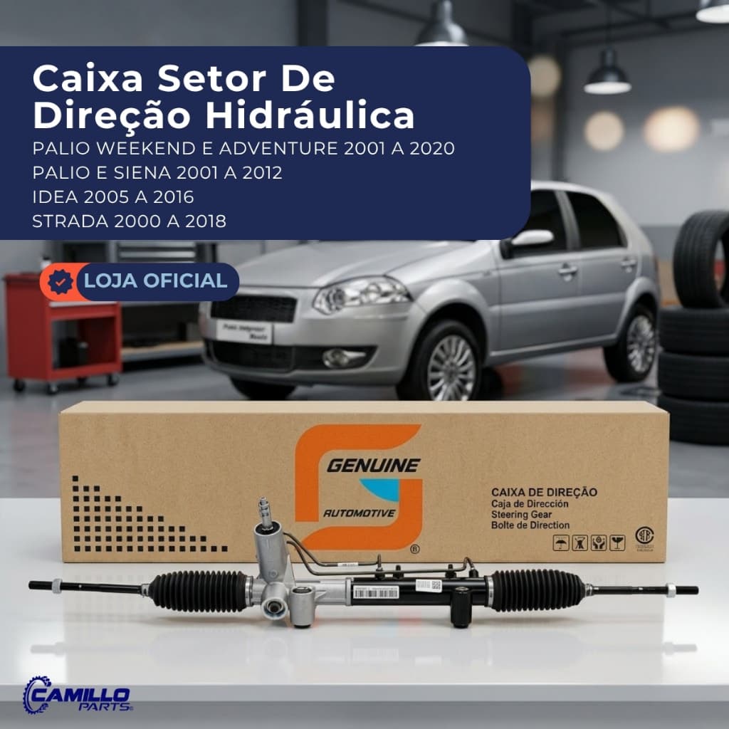 Caixa Direção Hidráulica Fiat Palio Siena Strada Idea Weekend Adventure 2000 A 2020