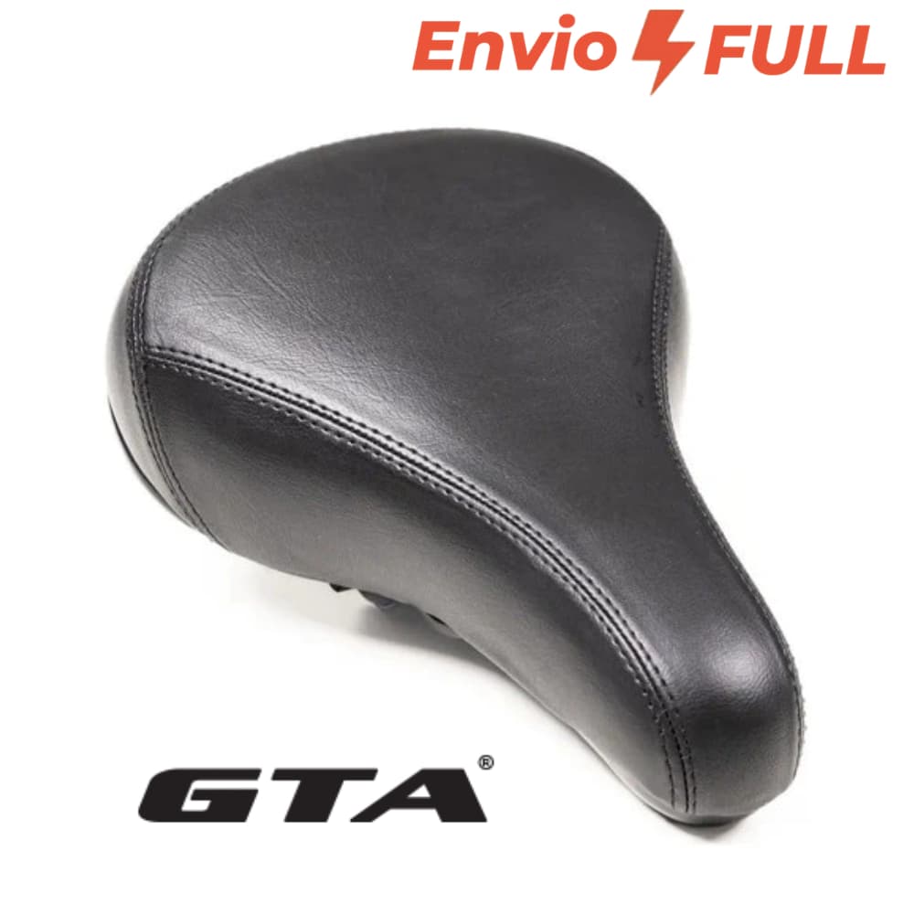 Banco De Bicicleta Gta Bmx Preto Revestimento Pu Resistência Preto 23 Cm 15.5 Cm