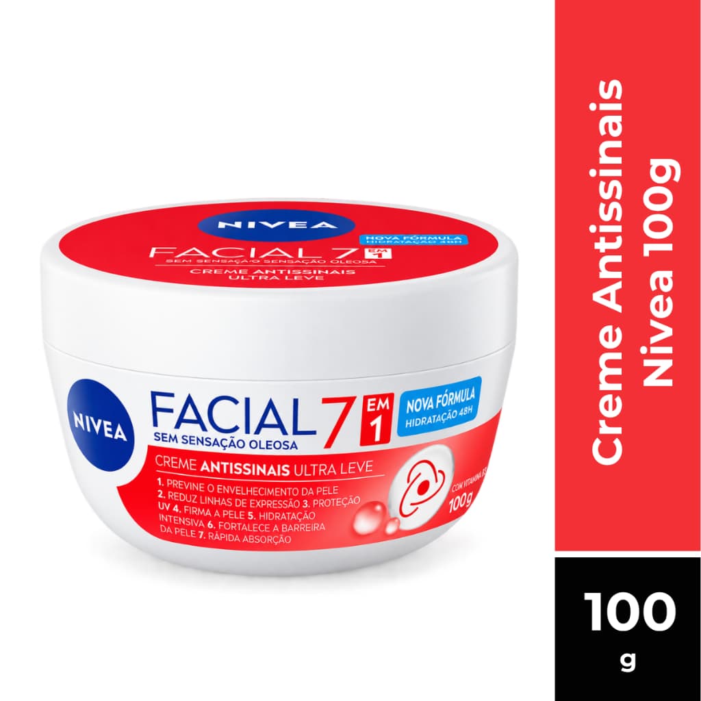 Creme Facial Antissinais Sensação Não Oleosa Nivea