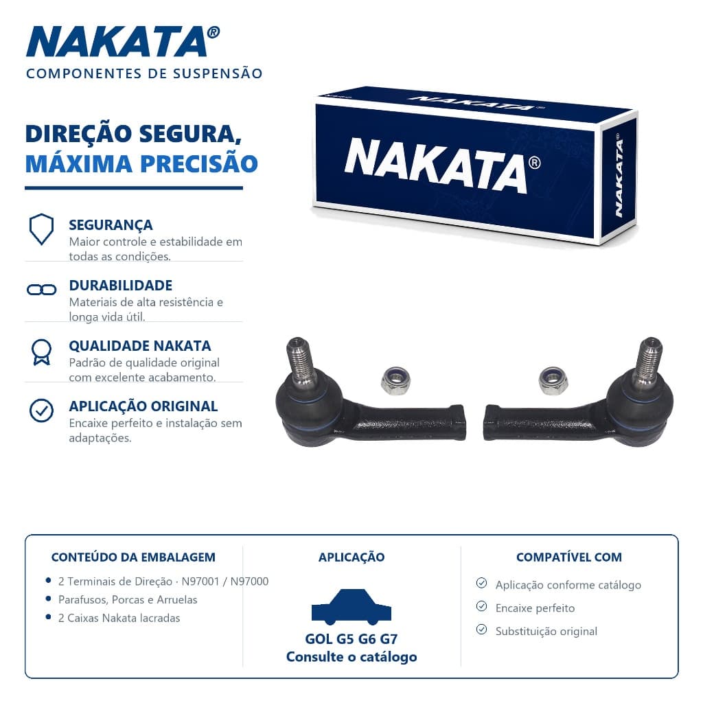 PAR Terminal Direção Gol G5 G6 G7 Nakata