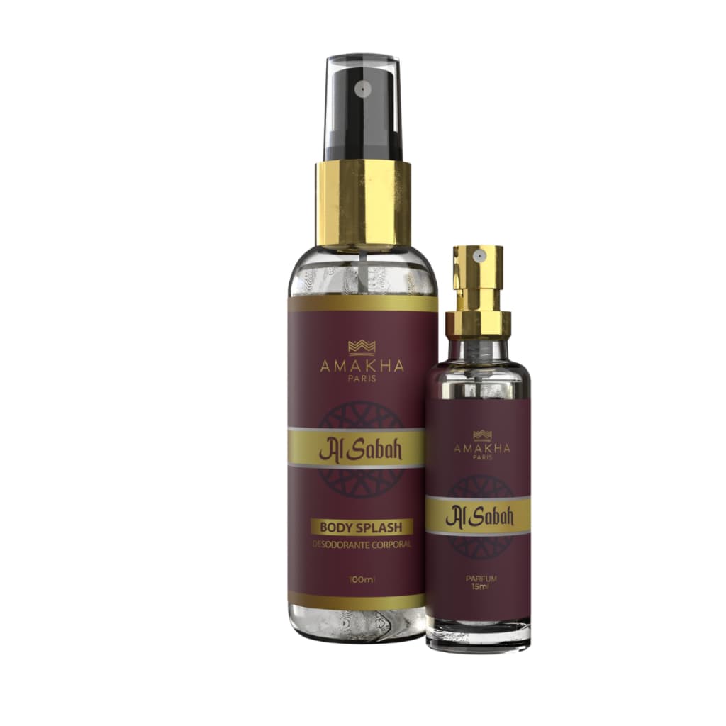 Duo Feminino Árabe Al Sabah - Perfume 15ml + Body Splash 100ml | Amakha Paris