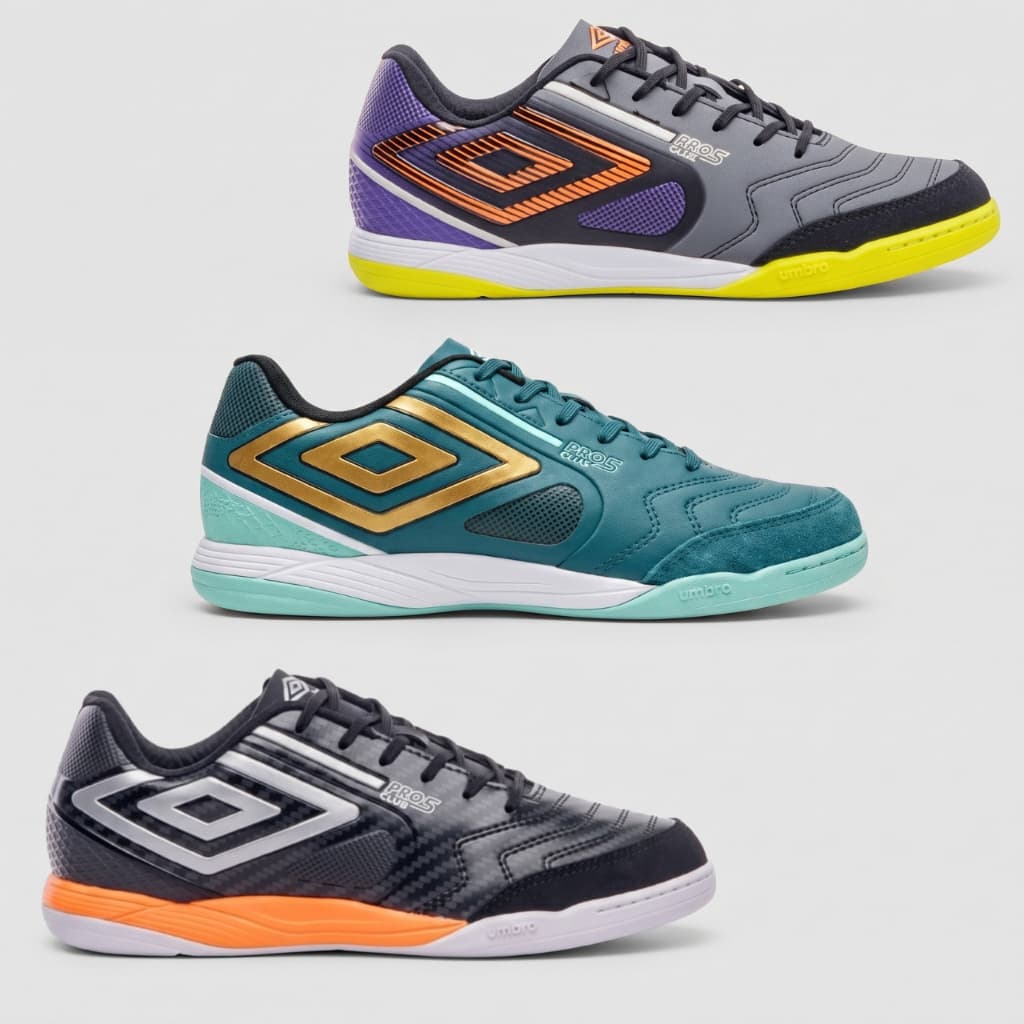 Chuteira Umbro Masculina Futsal Pro 5 Bump Club Original Performance