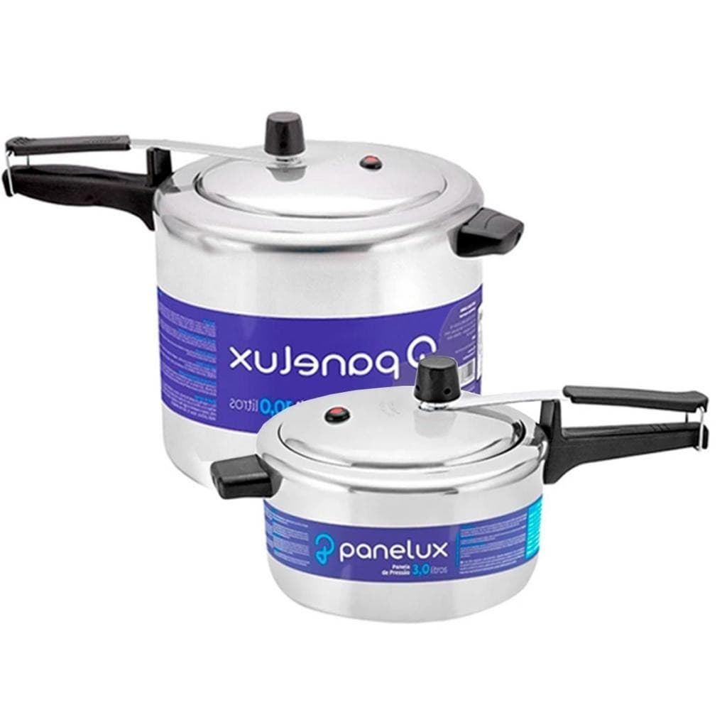 Kit 2 Panelas De Pressão 3,0 e 10 Lt Polida Classic Panelux