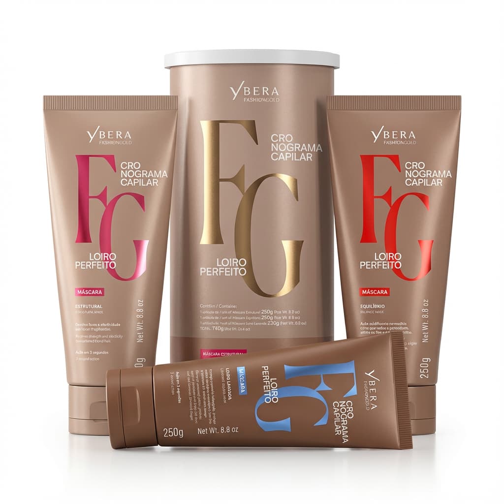 Kit Cronograma Capilar Loiro Perfeito - Fashion Gold