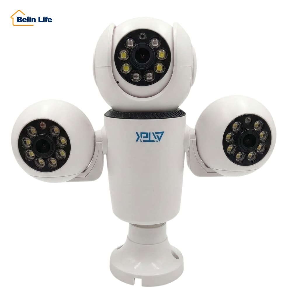 Câmera IP Wi-Fi Yoosee 2MP para ambientes externos três lentes visão noturna colorida