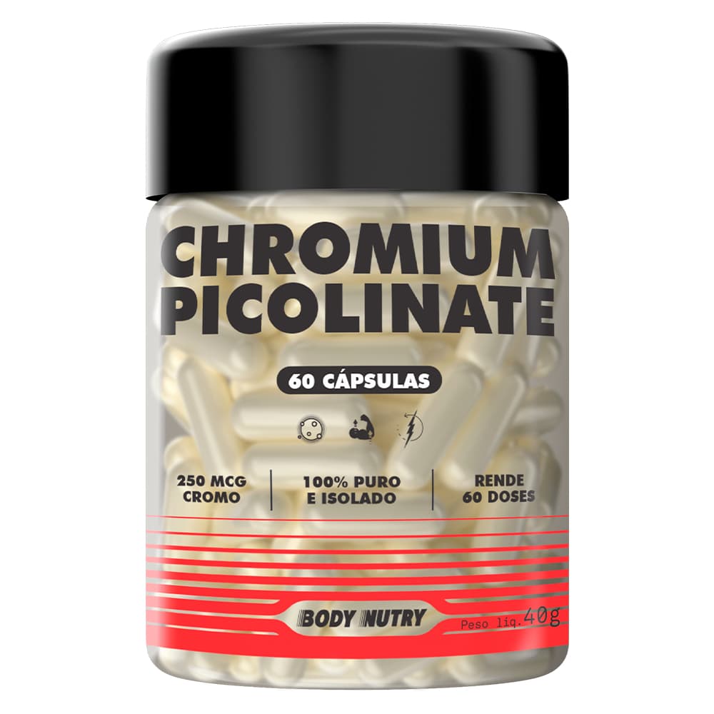 Chromium Picolinate 250mcg 60 Cápsulas | Controle de Apetite e Reduz o Desejo por Doces - Body Nutry