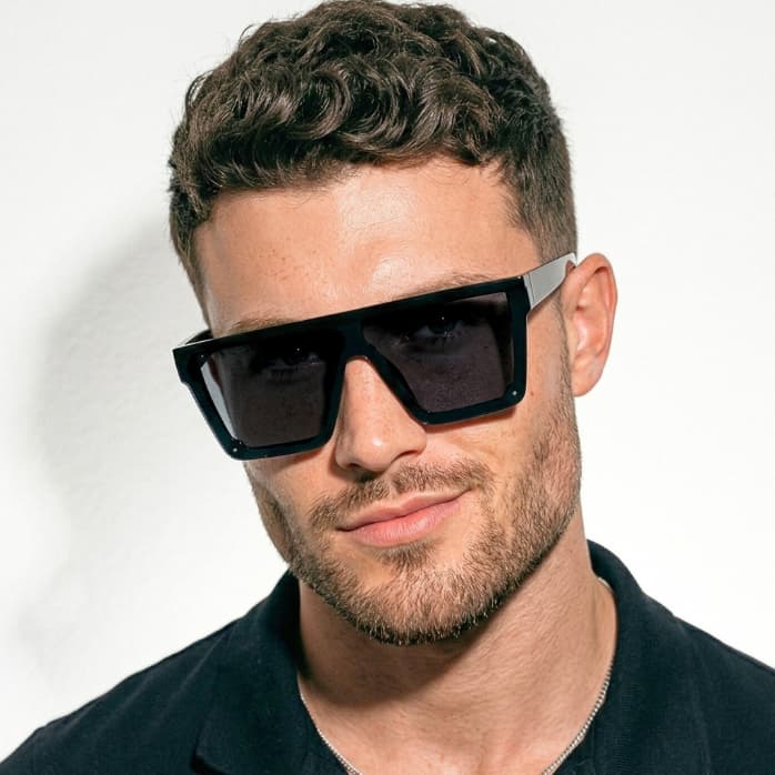 Óculos de Sol Santorini Quadrado Grande Premium Oldstyle Clássico Soldador uv400 Feminino Masculino
