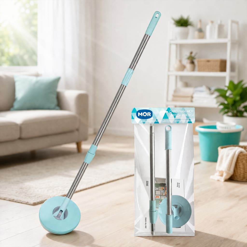 Esfregão Mop Refil Giratório Esfregão Mor Extensor