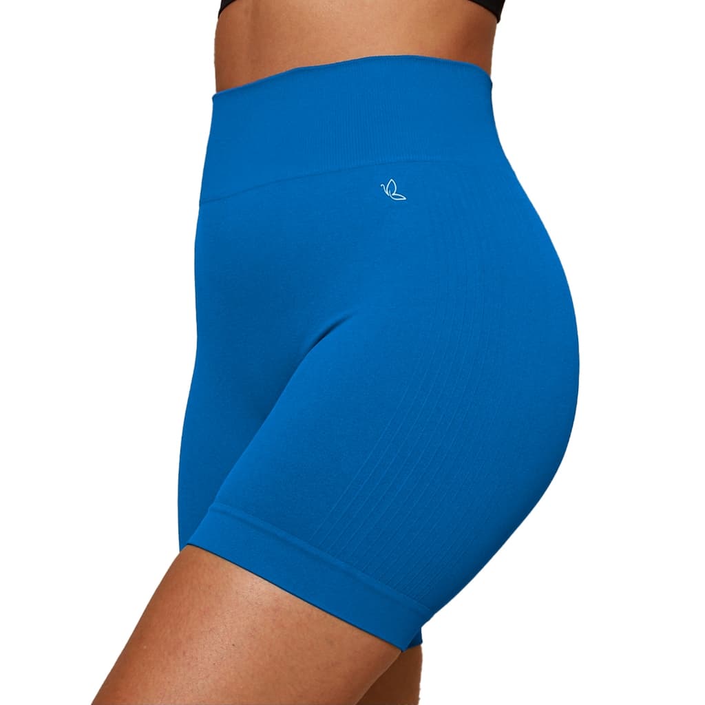 Short Fitness Feminino Benévola Short Poliamida Sem Costura Cós Alto Sem Transparência Academia