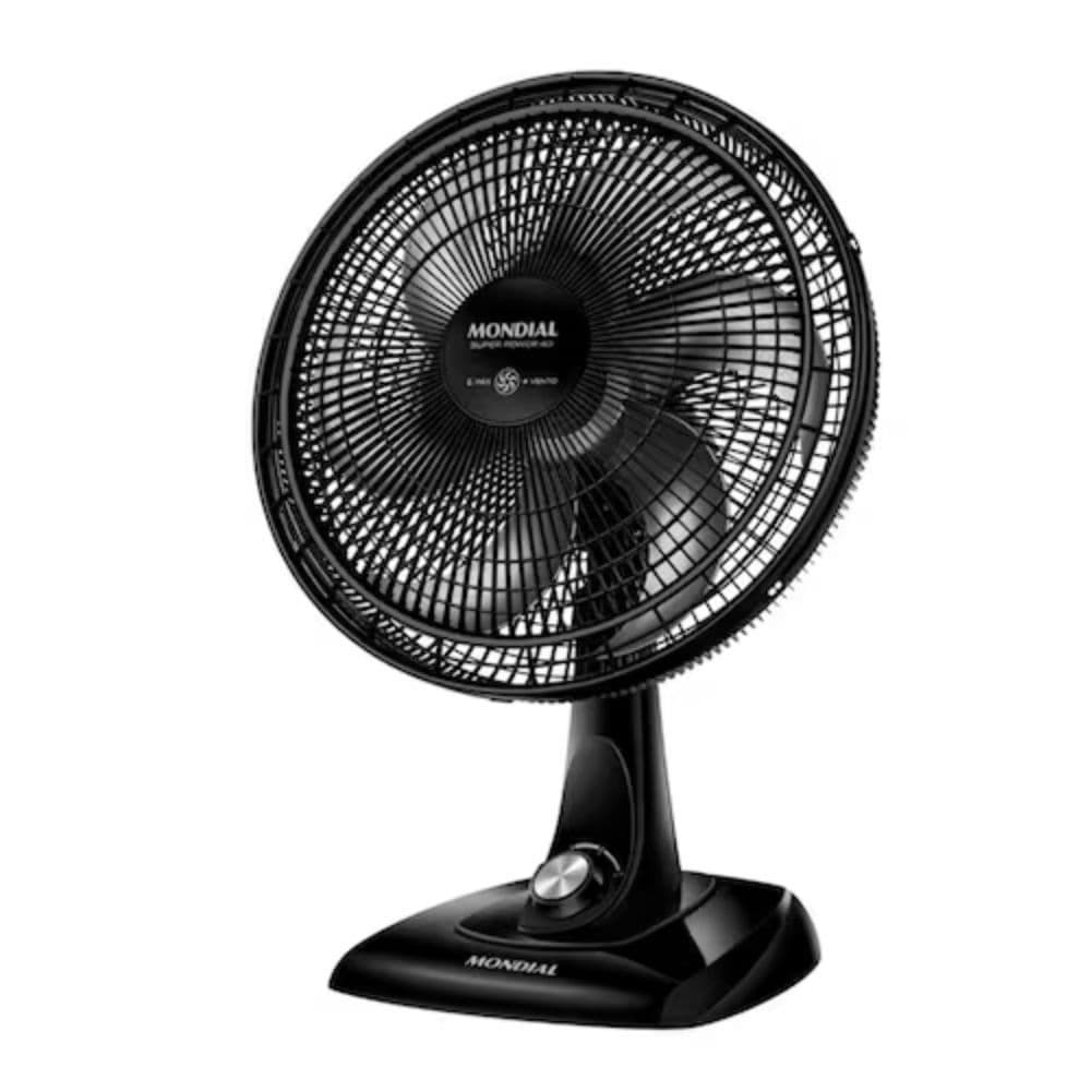 Ventilador de Mesa Super Power 40cm VSP40 B 6 Pás 3 Velocidades Mondial