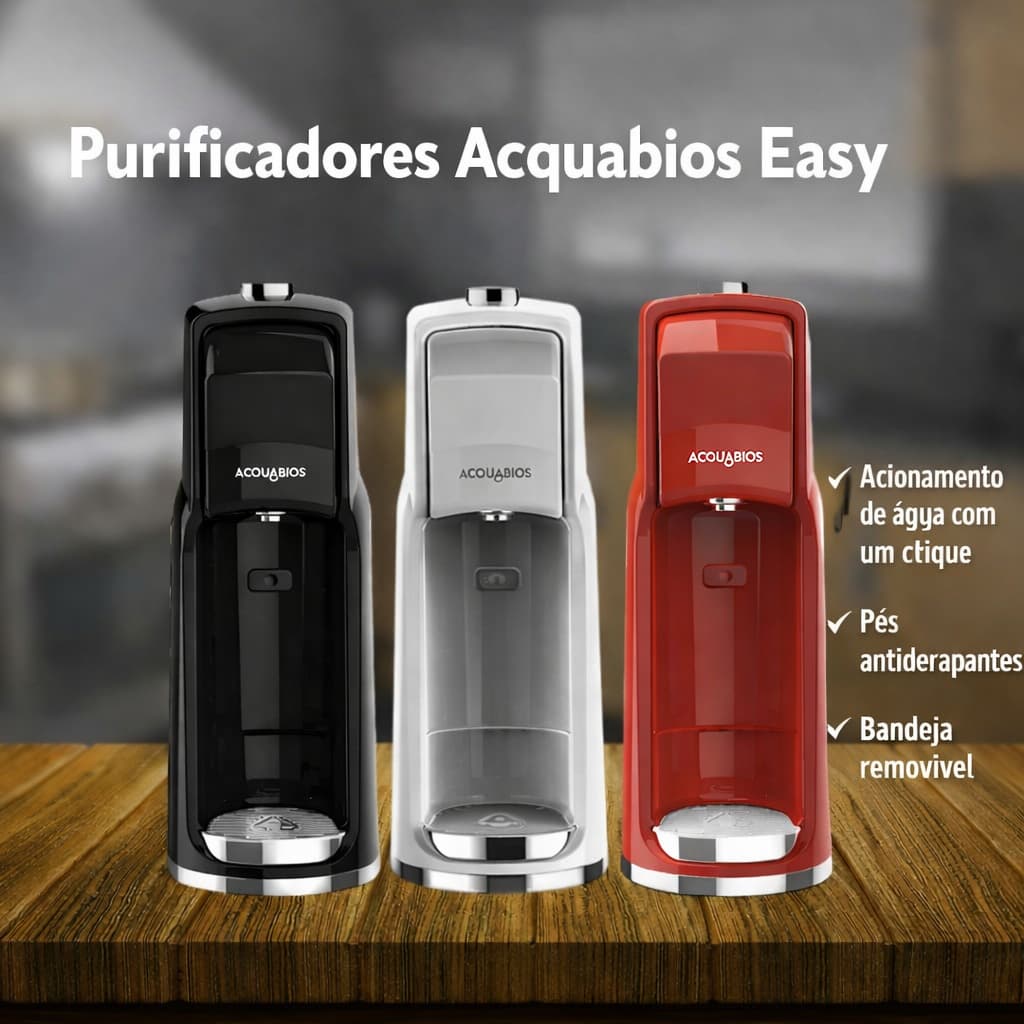 Purificador de Água Natural Purificador de Água Elimina Odores e Gosto da Água - Easy  Acquabios